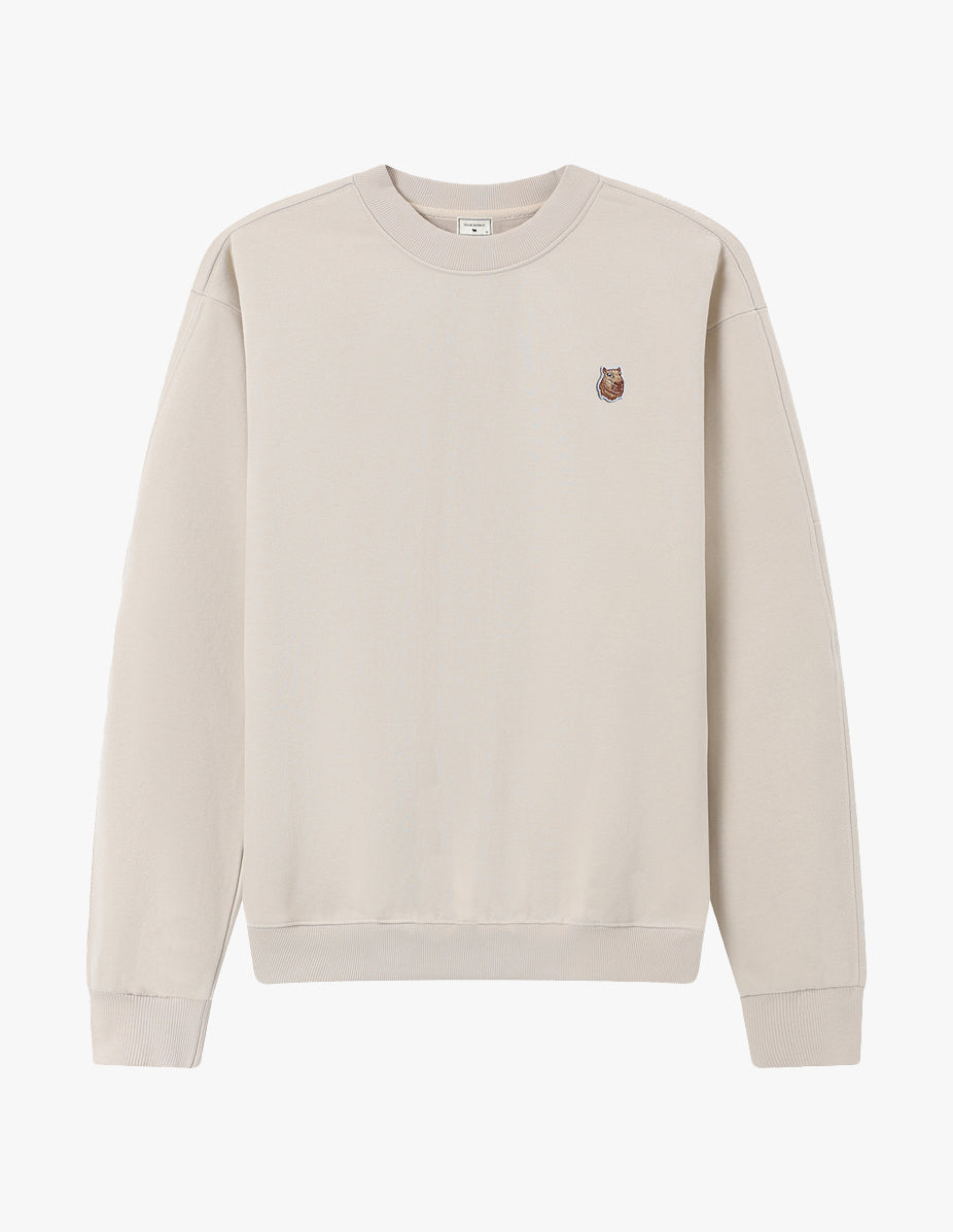 CAPYBARA HEAD PATCH SWEATSHIRT